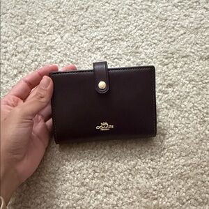 Coach Dark Brown Leather Wallet